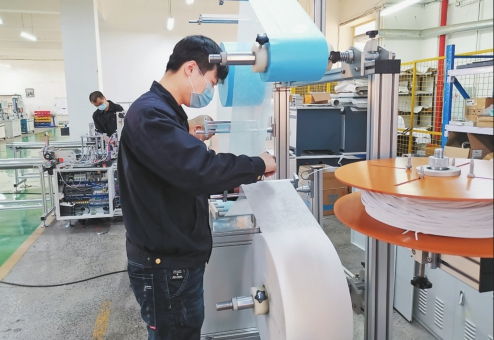 我省科技企業成功研發并交付全自動口罩機生產線，網絡科技研發助力抗疫生產